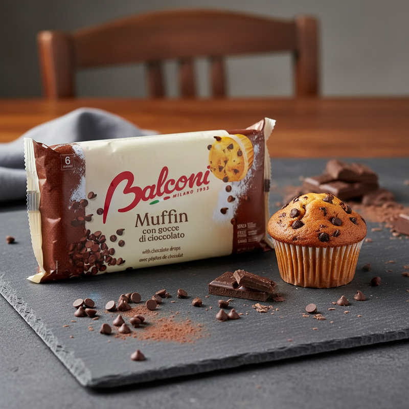 Muffin pépite chocolat – Balconi 240g - en situation d'usage