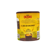 Boîte de café d’orge soluble Nestlé Orzoro 120g, mélange intensité café et douceur orge, idéal pour pause réconfortante.