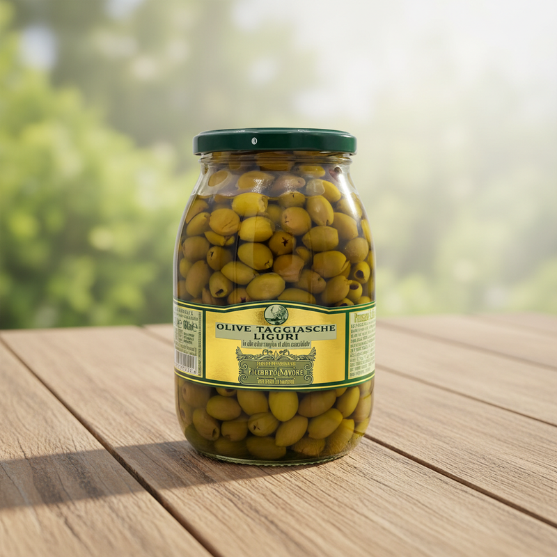 Olives Taggiasche Piccardo & Savoré - Marinées en Huile Vierge (1KG)
