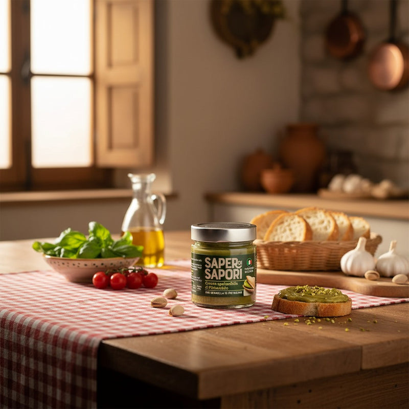 Pâte à Tartiner Pistache Saper di Sapori - Granella di Pistacchio (200g) — cuisine italienne authentique