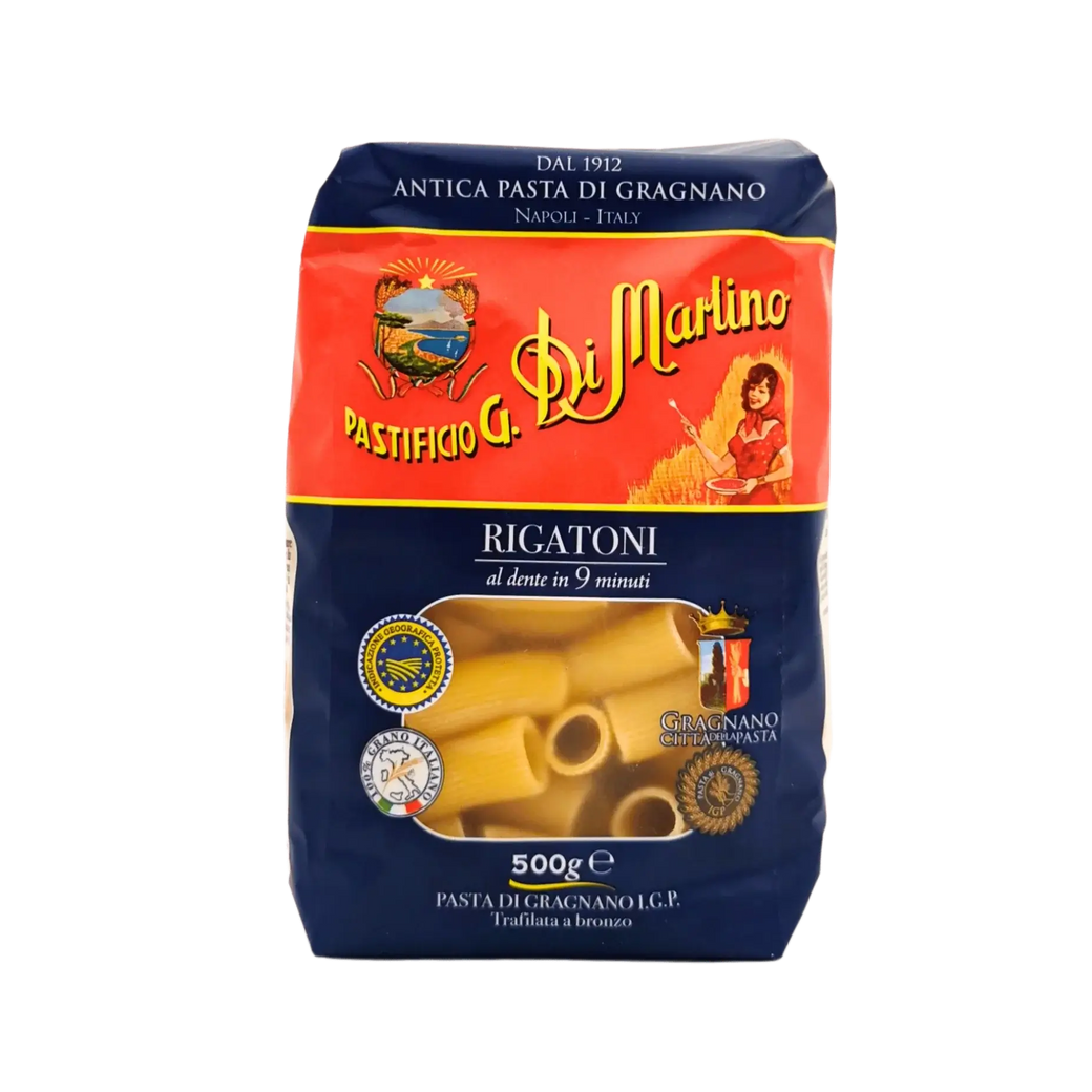 Gragnano IGP Rigatoni Pastificio Di Martino - Artisan Short Pasta