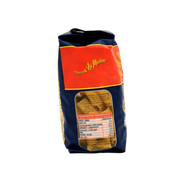 Informations nutritionnelles des pâtes Rigatoni Pastificio Di Martino 500g, indiquant les apports énergétiques et ingrédients.