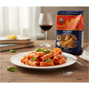Rigatoni di Gragnano IGP Pastificio Di Martino - Pâtes Courtes (500G) - en situation d'usage