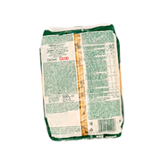 Vue arrière de l'emballage des pâtes courtes italiennes Caserecce Divella 500g, avec la liste des ingrédients, les informations nutritionnelles, le code-barres et les instructions de cuisson. Produit authentique fabriqué en Italie.