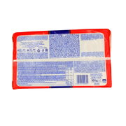 Dos du paquet de Paccheri Napoletani N°80 de Divella - Informations nutritionnelles et composition des pâtes courtes italiennes en semoule de blé dur, fabriquées en Italie - Poids 500g.