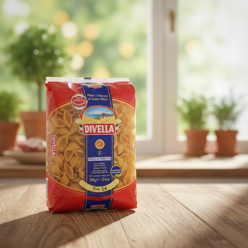 Pâtes Divella Tofe 54 – Coquilles courtes (500 g)