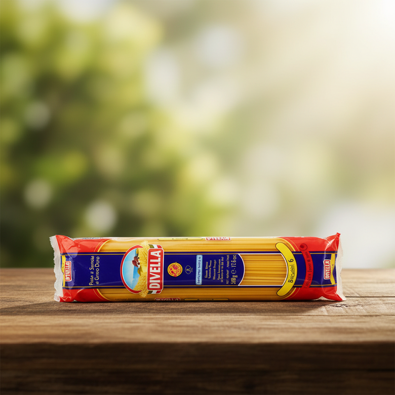 Bucatini Divella N°6 – Semoule de blé dur (500 g)