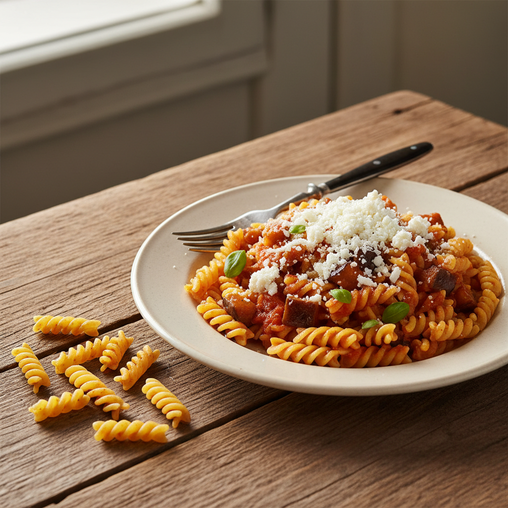 Fusilli Sans Gluten La Molisana - N°28 (400 g) – mise en scène générée par IA à partir de la photo du produit