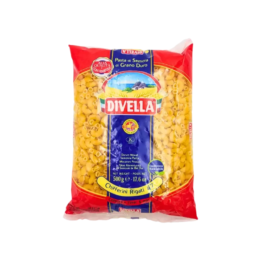 Chifferini Rigati Divella – Kurze Pasta 500 g