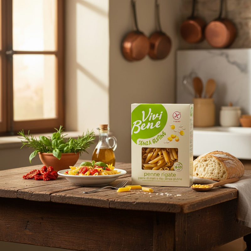 Penne Rigate Sans Gluten Vivi Bene ‑ Maïs & Riz (400  g) — cuisine italienne authentique