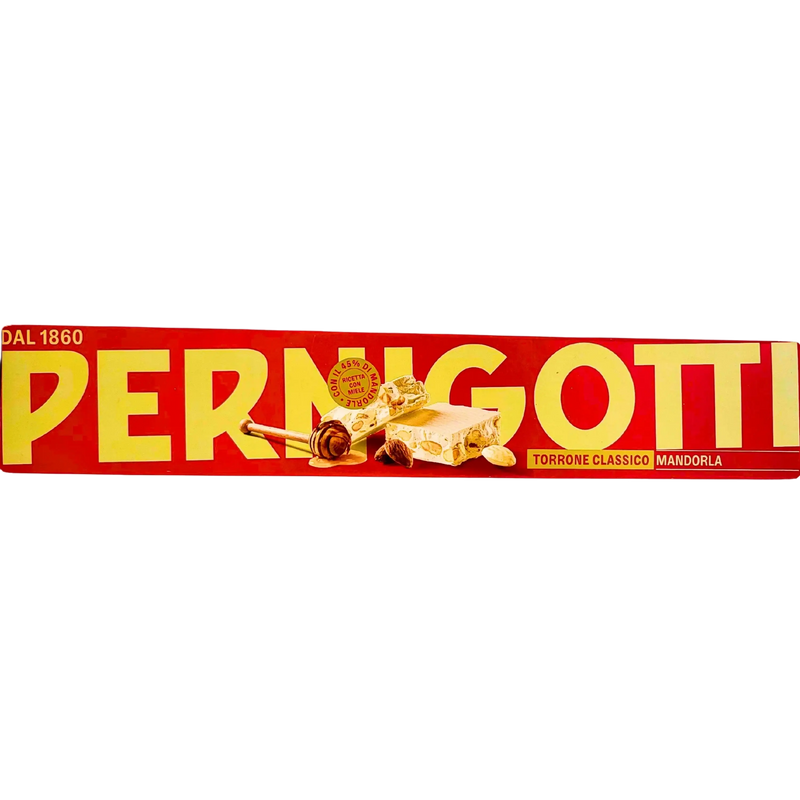 Emballage du Torrone italien Pernigotti Classico Amande 235g