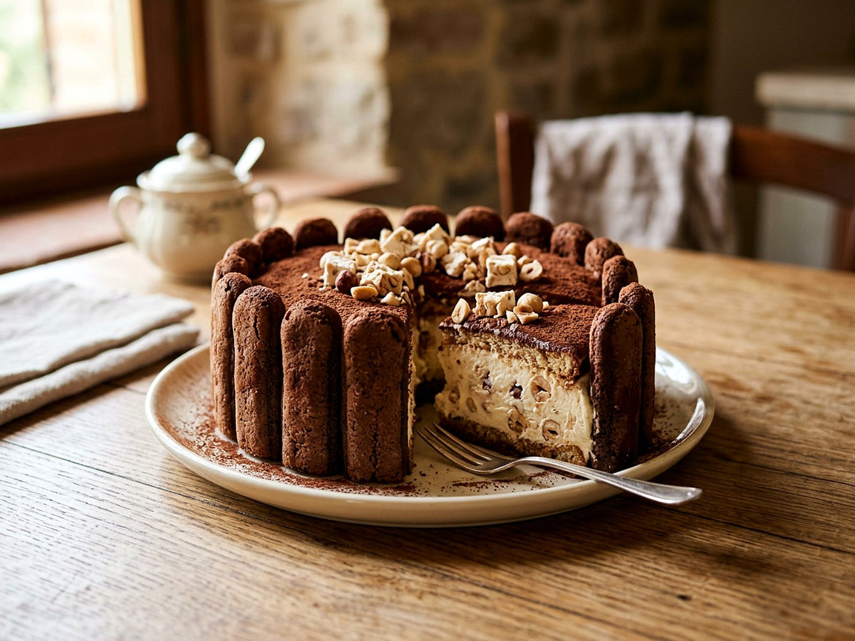 Charlotte au torrone et au cacao