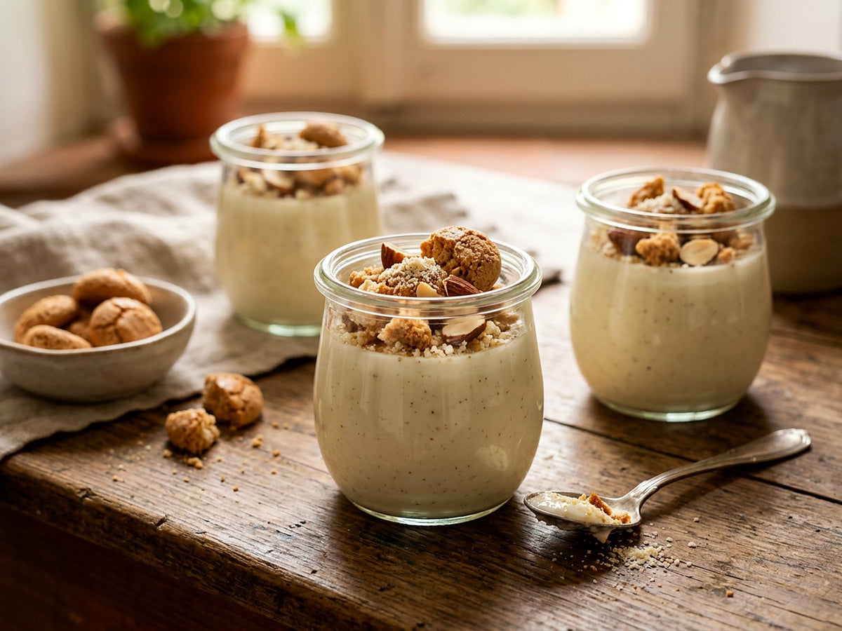 Panna cotta à l'amande et à l'amaretto