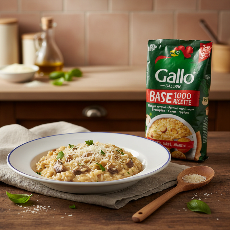 Base Risotto aux Cèpes Gallo – 1 kg - en situation d'usage