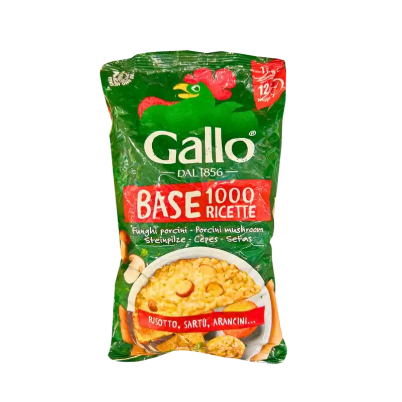 Paquet de riz aux cèpes Gallo - Base pour risotto, arancini et autres recettes - 1kg