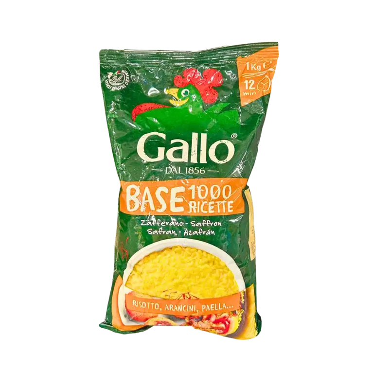 Riz au Safran Gallo 2kg pour risottos, arancinis et paellas - face avant