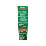 Deuxième vue latérale du Riz Risotto Tradition Gallo BIO 500g avec détails sur les caractéristiques et avantages du produit.