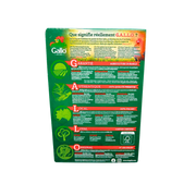 Image de la face arrière du Riz Risotto Tradition Gallo BIO 500g avec les valeurs nutritionnelles et conseils d'utilisation.
