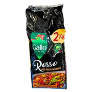 Riz rouge Gallo 2 kg - Vue avant de l'emballage.