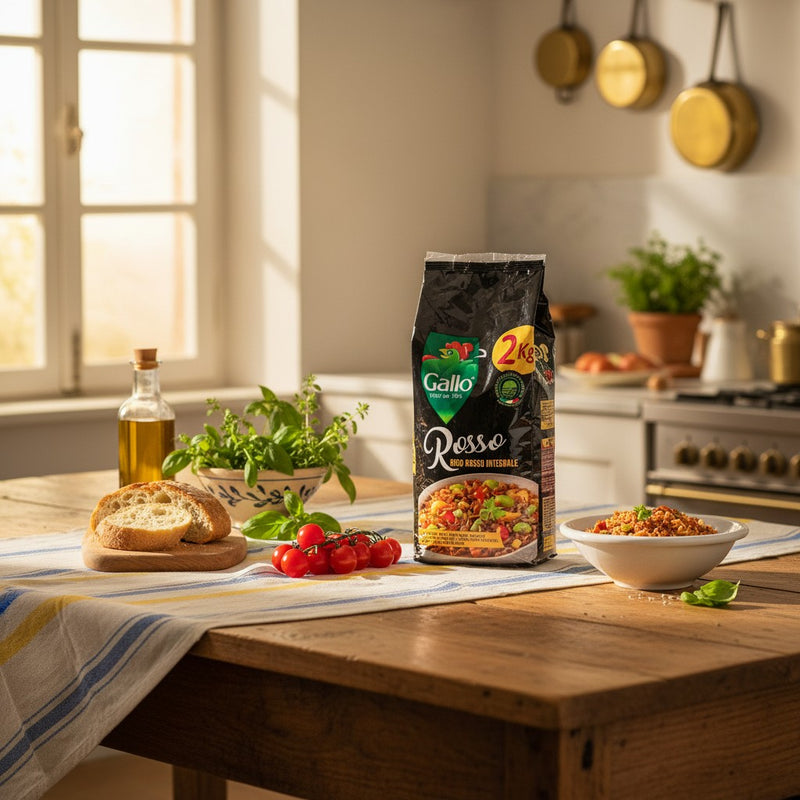 Riz Rouge Complet Gallo – Saveur Noisette 2 kg — cuisine italienne authentique