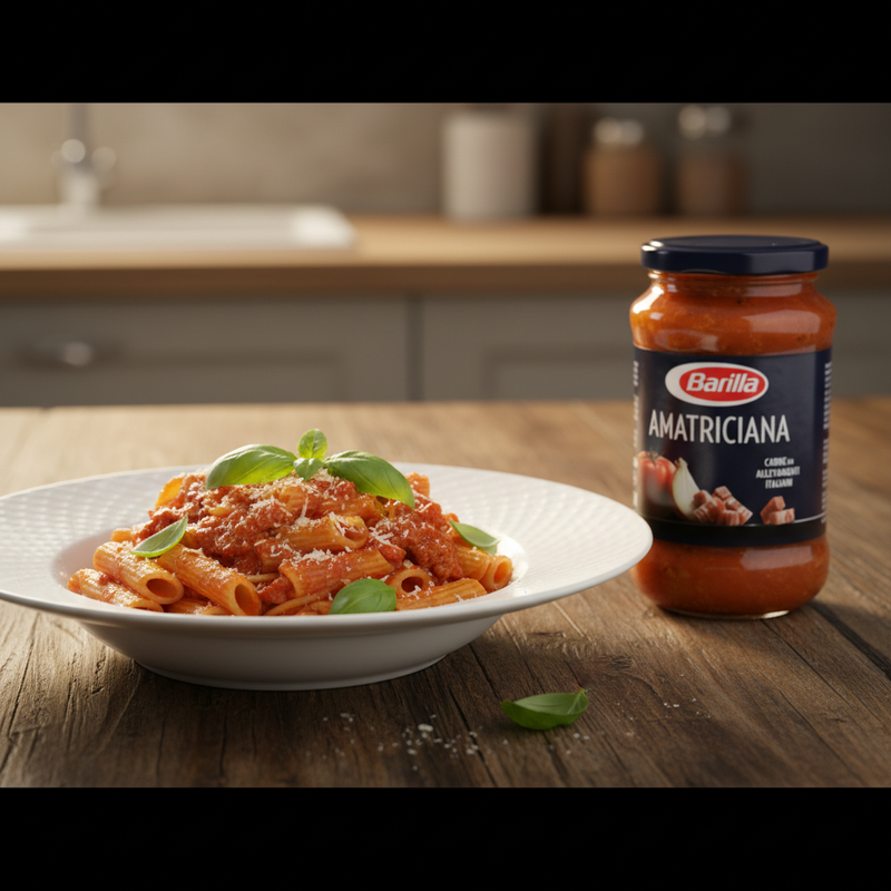 Sauce Amatriciana Barilla – Recette Classique (400 g) - en situation d'usage