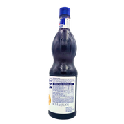 Vue de la face nutritionnelle du sirop Amarena Fabbri 1L, indiquant les valeurs caloriques et les informations diététiques.