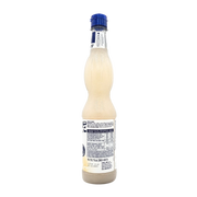 Informations nutritionnelles de la bouteille de sirop d’orgeat Fabbri 560ml, indiquant les valeurs caloriques et les composants essentiels.