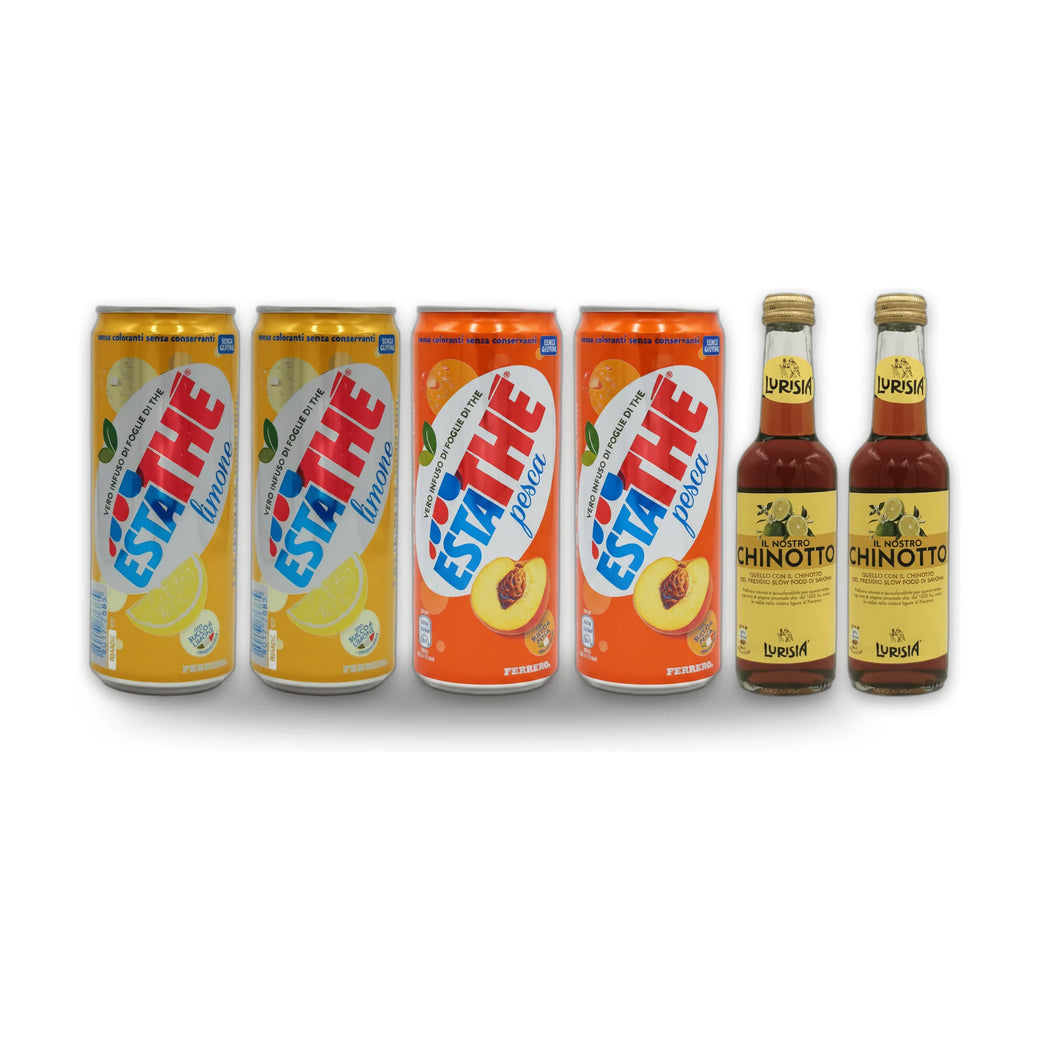Pack Fraîcheur Italienne ×6 – Estathé & Chinotto Lurisia