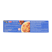 Dos du paquet de spaghetti sans gluten Barilla 400g - Informations nutritionnelles et conseils de préparation.