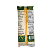 Dos du paquet de spaghetti sans gluten Pasta d’Oro Sam Mills 1kg - Informations nutritionnelles et détails de composition des pâtes au maïs.