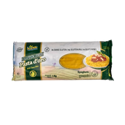 Paquet de spaghetti sans gluten Pasta d’Oro Sam Mills 1kg - Pâtes 100% maïs pour une alimentation sans gluten, idéales pour les plats sains.