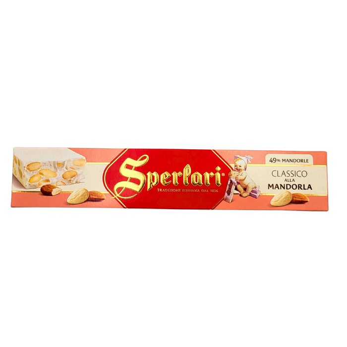 Sperlari Torrone Classico alla Mandorla - Nougat Italien Traditionnel aux Amandes 150g