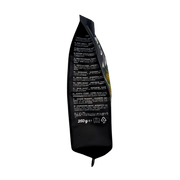 Vue de la face composition des Striscette al Mais 250g, indiquant les ingrédients et caractéristiques du produit, adapté aux régimes vegan.