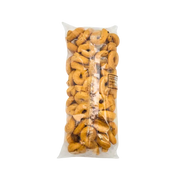 Vue arrière du paquet de taralli aux olives, Tarallificio Cristiana