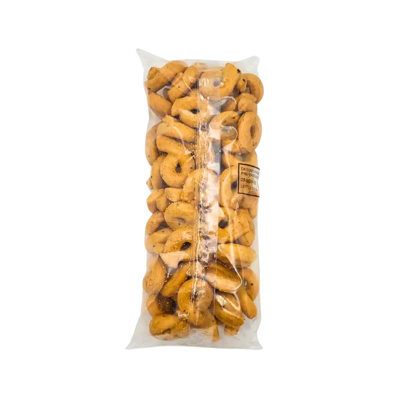 Vue arrière du paquet de taralli aux olives, Tarallificio Cristiana