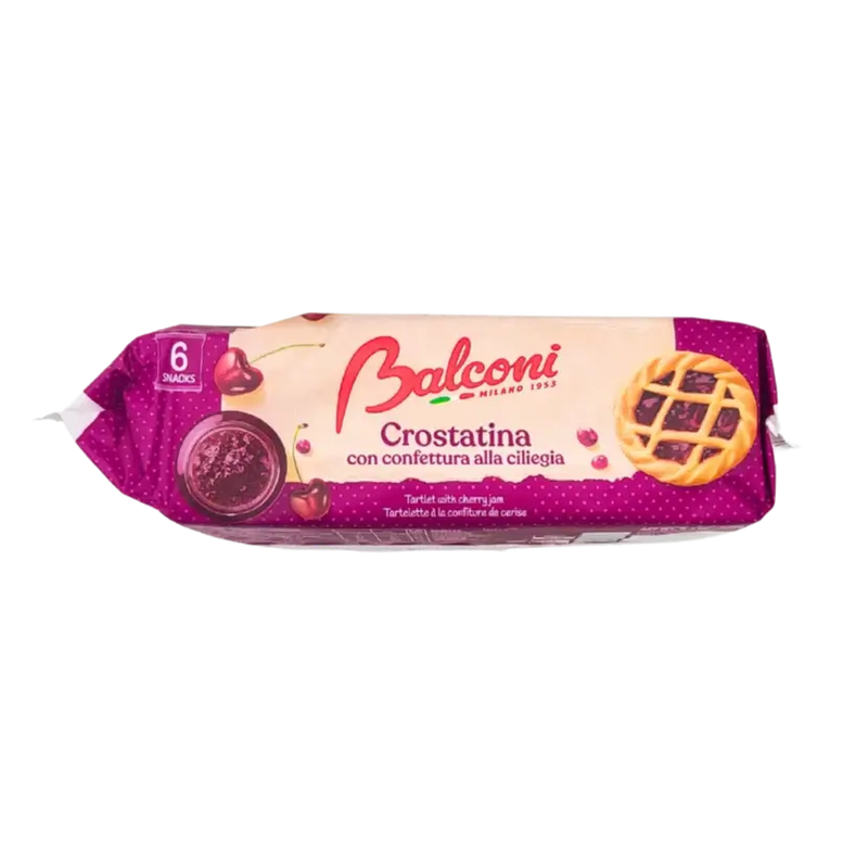 Tartelettes – Crostatina à la confiture de cerise – Balconi – 240 g (vue latérale)