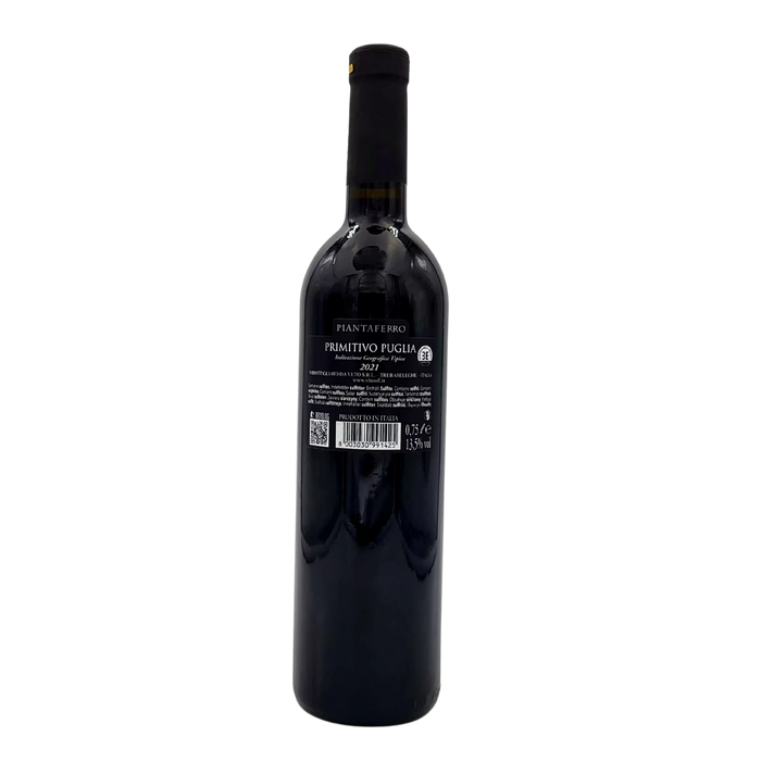 Vin Rouge Primitivo I.G.T Des Pouilles Piantaferro Anno Domini 75cl