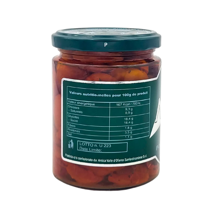 Tomates semi-séchées à l'huile Antica Valle d'Ofanto 280g - Valeurs nutritionnelles