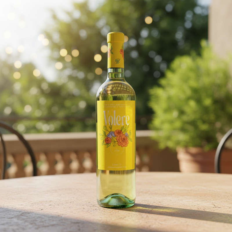 Garganega Veneto Volere - Vin Blanc Légèrement Pétillant (75 cl)