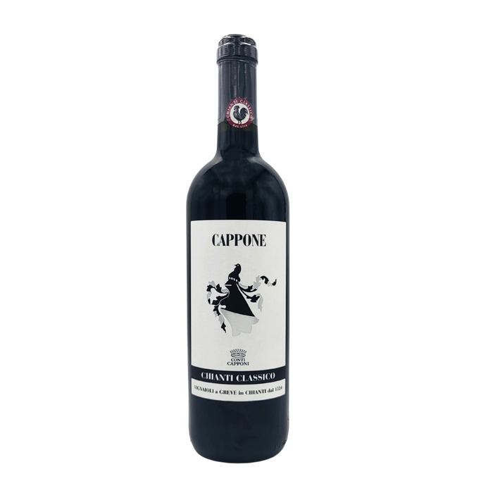 Bouteille de 75cl de vin rouge Chianti Cappone DOCG Sangiovese Conti Capponi