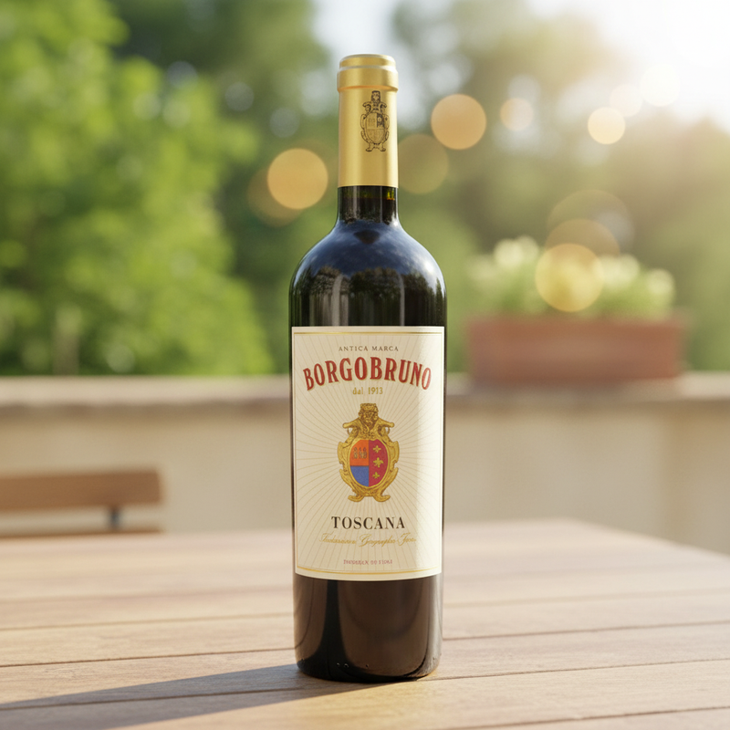 Vin Rouge Toscan Borgo Bruno 75cl - Élégant IGP