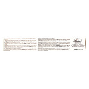 Emballage arrière du biscuit sans gluten Zulu Bastoncini di Riso chocolat au lait, 140g.