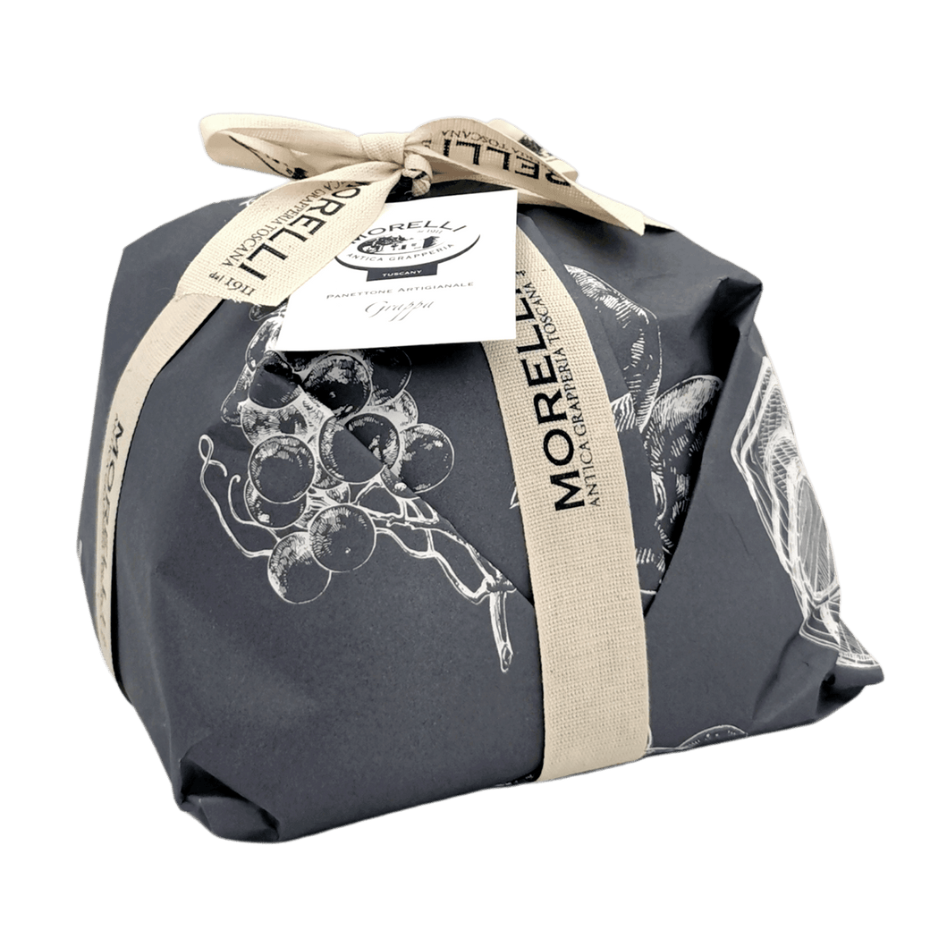 Panettone à La  Grappa et Chocolat Noir Artisanal de Toscane Morelli 750g