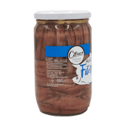 Bocal de filets d’anchois à l’huile Citres 680g, spécialité méditerranéenne de haute qualité.