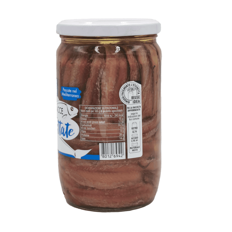 Pot de filets d’anchois à l’huile Citres 680g spécialité méditerranéenne
