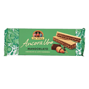 Gaufrette aux amandes Ancora Uno Tre Marie avec crème chocolat au lait et amandes siciliennes, emballage 140g