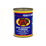 Boîte de double concentré de tomate Giovanni Paudice 140 g, riche en antioxydants, parfaite pour rehausser les plats.