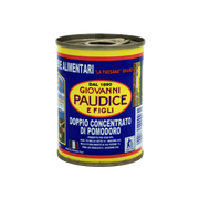 Double concentré de tomate Giovanni Paudice 140 g, riche en lycopène et antioxydants, idéal pour sublimer les recettes et remplacer le sel.
