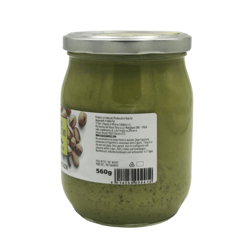 Pot de Pesto de Pistache Il Siciliano – informations nutritionnelles 560g