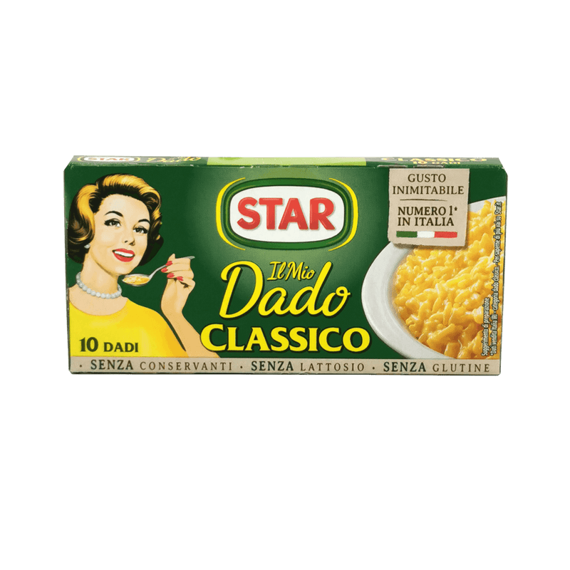Emballage des Cubes de Bouillon Star il Mio Dado – 100 g, saveur classique.
